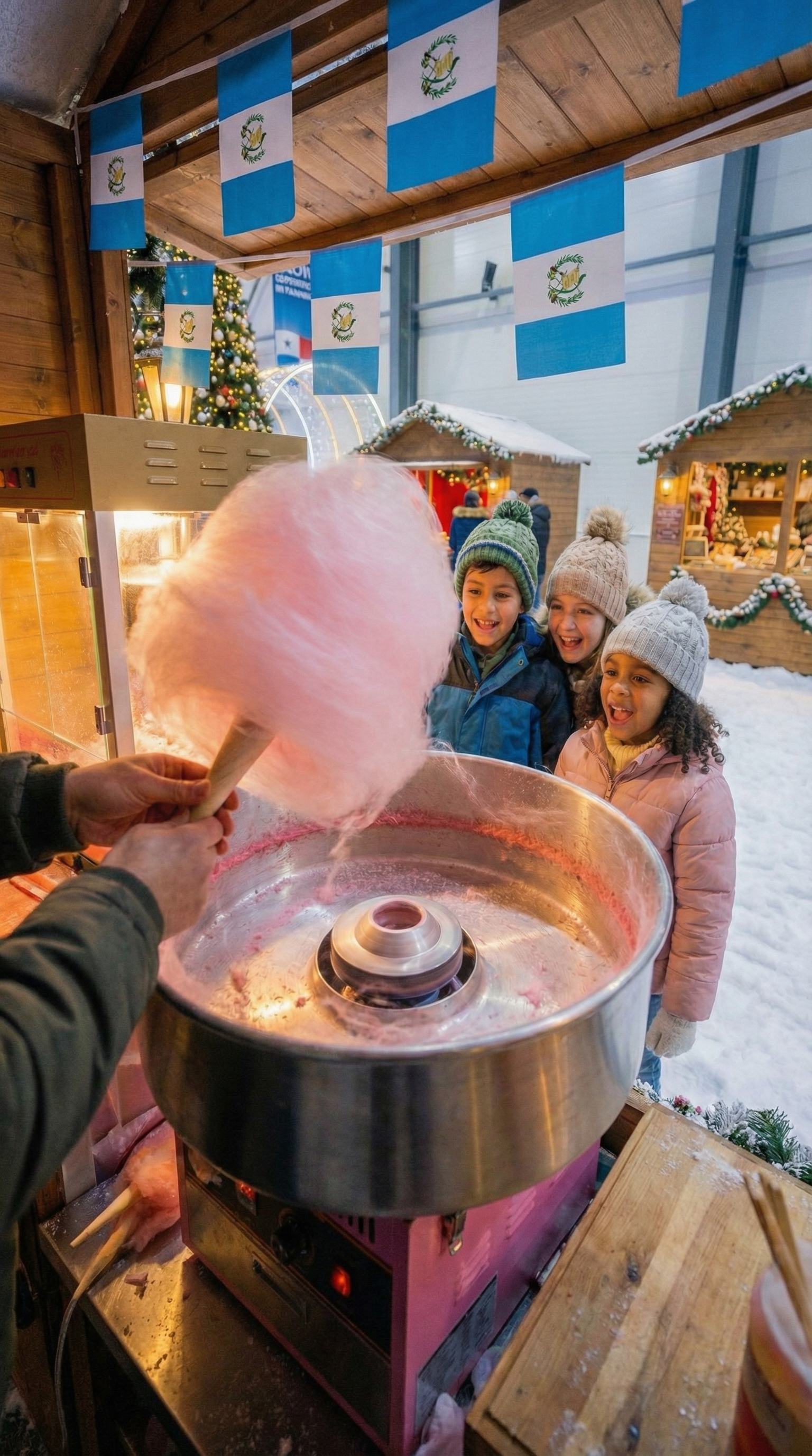 Algodón de azúcar y dulces